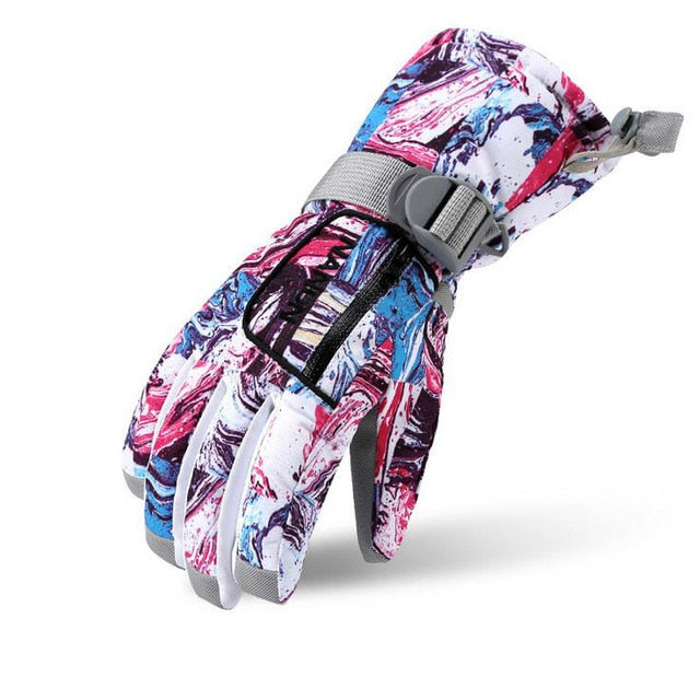 Men Women Chidren Waterproof Ski Gloves Winter Snowboard Gloves Family Motorcycle Skiing Climbing Cycling Gloves Snow Mittens