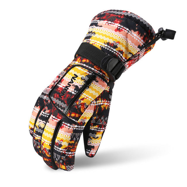 Men Women Chidren Waterproof Ski Gloves Winter Snowboard Gloves Family Motorcycle Skiing Climbing Cycling Gloves Snow Mittens