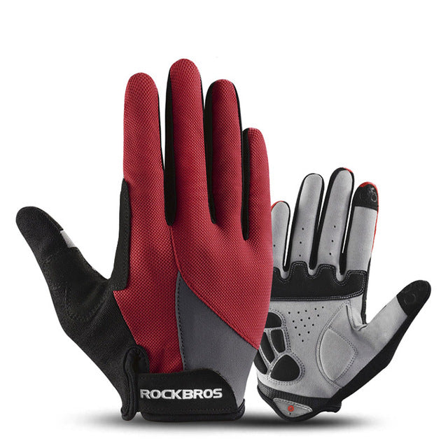 ROCKBROS Windproof Cycling Bicycle Gloves Touch Screen Riding MTB Bike Glove Thermal Warm Motorcycle Winter Autumn Bike Clothing