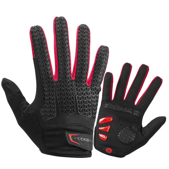 ROCKBROS Windproof Cycling Bicycle Gloves Touch Screen Riding MTB Bike Glove Thermal Warm Motorcycle Winter Autumn Bike Clothing
