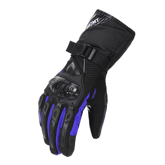 SUOMY Motorcycle Gloves Men 100% Waterproof Windproof Winter Gant Moto Gloves Touch Screen Guantes Moto Motorbike Riding Gloves
