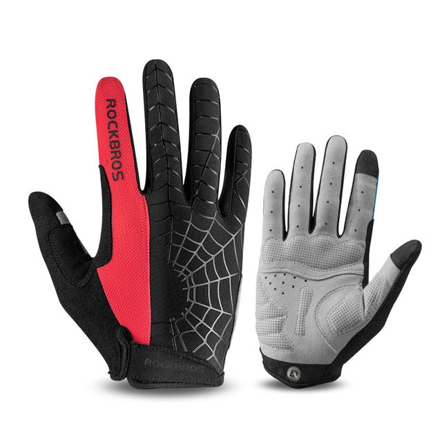 ROCKBROS Windproof Cycling Bicycle Gloves Touch Screen Riding MTB Bike Glove Thermal Warm Motorcycle Winter Autumn Bike Clothing