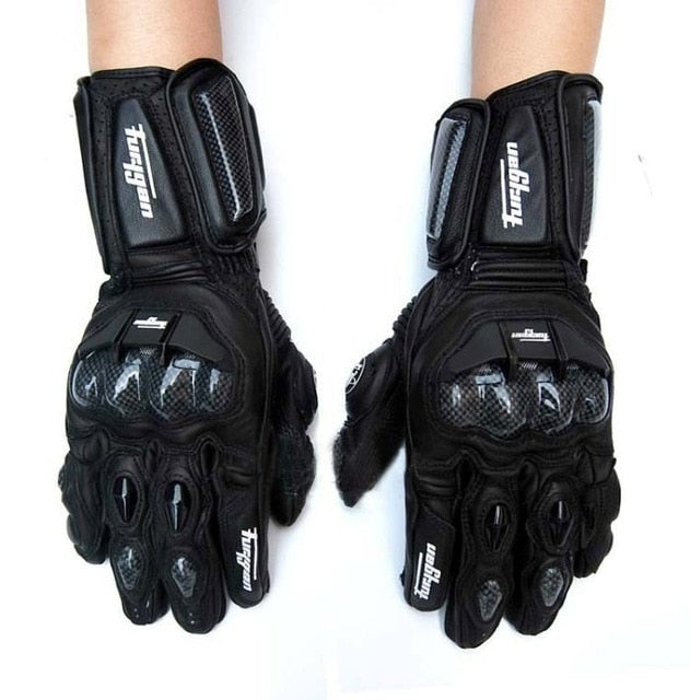 High quality Genuine Leather gloves men's luva moto motorcycle gloves  AFS6 AFS10 AFS18 guantes   rekawice motocyklowe