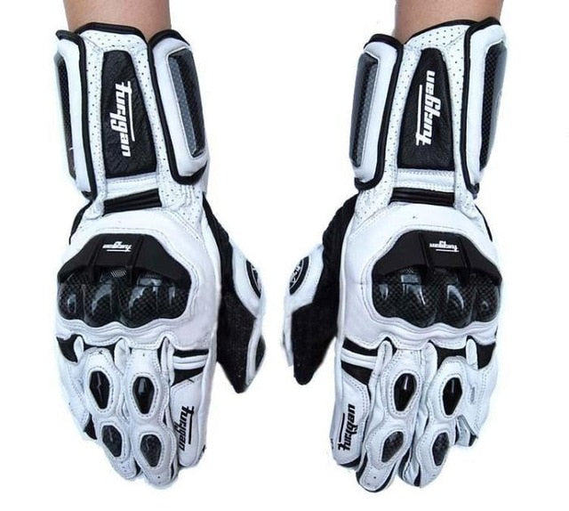 High quality Genuine Leather gloves men's luva moto motorcycle gloves  AFS6 AFS10 AFS18 guantes   rekawice motocyklowe