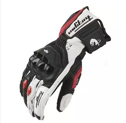 High quality Genuine Leather gloves men's luva moto motorcycle gloves  AFS6 AFS10 AFS18 guantes   rekawice motocyklowe