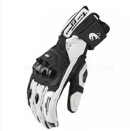 High quality Genuine Leather gloves men's luva moto motorcycle gloves  AFS6 AFS10 AFS18 guantes   rekawice motocyklowe