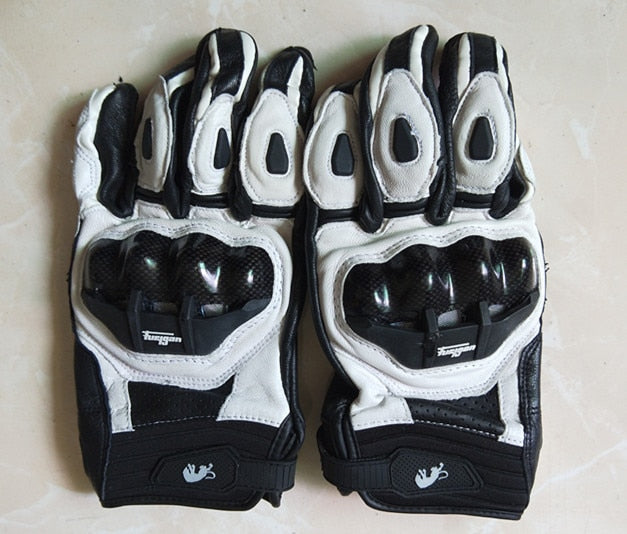 High quality Genuine Leather gloves men's luva moto motorcycle gloves  AFS6 AFS10 AFS18 guantes   rekawice motocyklowe